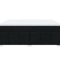 Boxspringbett mit Matratze Schwarz 200x200 cm Stoff