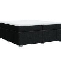 Boxspringbett mit Matratze Schwarz 200x200 cm Stoff