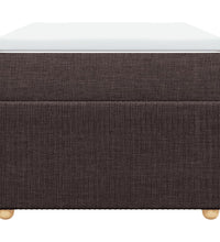 Boxspringbett mit Matratze Dunkelbraun 80x200 cm Stoff
