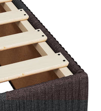 Boxspringbett mit Matratze Dunkelbraun 80x200 cm Stoff