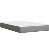 Boxspringbett mit Matratze Hellgrau 120x190 cm Stoff