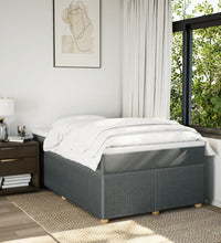 Boxspringbett mit Matratze Dunkelgrau 120x190 cm Stoff