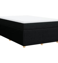 Boxspringbett mit Matratze Schwarz 120x190 cm Stoff