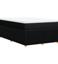 Boxspringbett mit Matratze Schwarz 120x190 cm Stoff