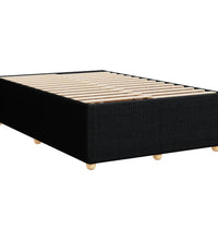 Boxspringbett mit Matratze Schwarz 120x190 cm Stoff