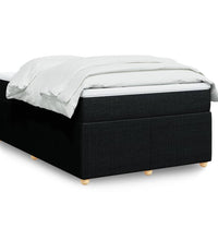 Boxspringbett mit Matratze Schwarz 120x190 cm Stoff