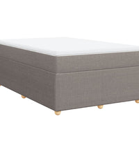 Boxspringbett mit Matratze Taupe 120x190 cm Stoff