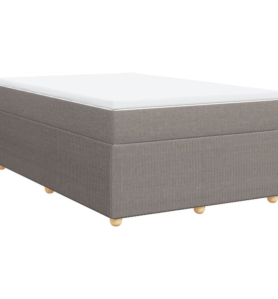 Boxspringbett mit Matratze Taupe 120x190 cm Stoff