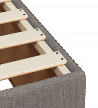 Boxspringbett mit Matratze Taupe 120x190 cm Stoff