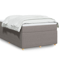 Boxspringbett mit Matratze Taupe 120x190 cm Stoff