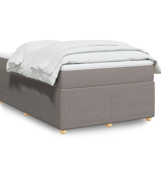 Boxspringbett mit Matratze Taupe 120x190 cm Stoff