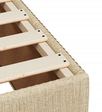 Boxspringbett mit Matratze Creme 120x190 cm Stoff