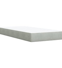 Boxspringbett mit Matratze Hellgrau 90x190 cm Samt