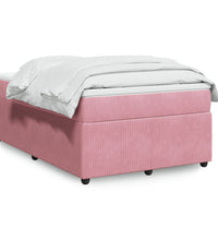Boxspringbett mit Matratze Rosa 120x190 cm Samt