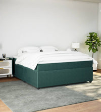 Boxspringbett mit Matratze Dunkelgrün 180x200 cm Samt