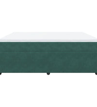Boxspringbett mit Matratze Dunkelgrün 180x200 cm Samt