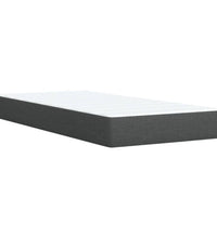 Boxspringbett mit Matratze Dunkelgrau 80x200 cm Stoff