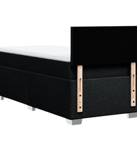 Boxspringbett mit Matratze Schwarz 80x200 cm Stoff