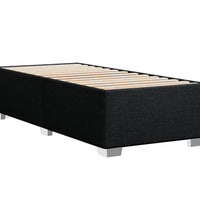 Boxspringbett mit Matratze Schwarz 80x200 cm Stoff