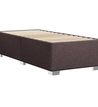 Boxspringbett mit Matratze Dunkelbraun 80x200 cm Stoff