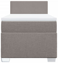 Boxspringbett mit Matratze Taupe 80x200 cm Stoff