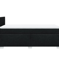 Boxspringbett mit Matratze Schwarz 80x200 cm Stoff