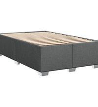 Boxspringbett mit Matratze Dunkelgrau 80x200 cm Stoff