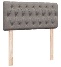 Boxspringbett mit Matratze Taupe 80x200 cm Stoff