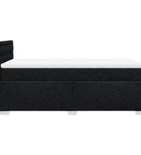 Boxspringbett mit Matratze Schwarz 80x200 cm Stoff