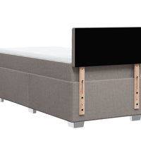 Boxspringbett mit Matratze Taupe 80x200 cm Stoff