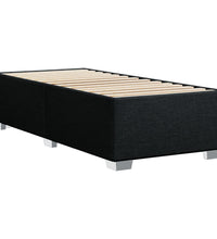 Boxspringbett mit Matratze Schwarz 90x190 cm Stoff