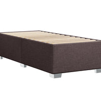 Boxspringbett mit Matratze Dunkelbraun 90x190 cm Stoff