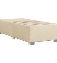 Boxspringbett mit Matratze Creme 90x190 cm Stoff