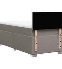 Boxspringbett mit Matratze Taupe 90x190 cm Stoff