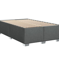 Boxspringbett mit Matratze Dunkelgrau 90x190 cm Stoff