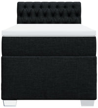 Boxspringbett mit Matratze Schwarz 90x190 cm Stoff