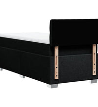 Boxspringbett mit Matratze Schwarz 90x190 cm Stoff