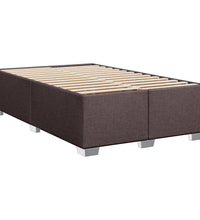 Boxspringbett mit Matratze Dunkelbraun 90x190 cm Stoff