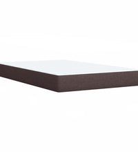 Boxspringbett mit Matratze Dunkelbraun 90x190 cm Stoff