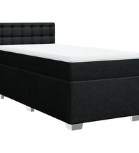Boxspringbett mit Matratze Schwarz 90x190 cm Stoff