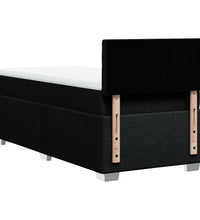 Boxspringbett mit Matratze Schwarz 90x190 cm Stoff