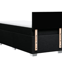 Boxspringbett mit Matratze Schwarz 90x200 cm Stoff
