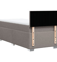 Boxspringbett mit Matratze Taupe 90x200 cm Stoff