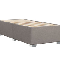 Boxspringbett mit Matratze Taupe 90x200 cm Stoff