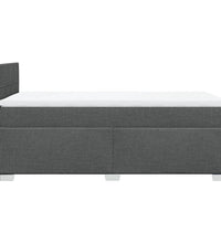 Boxspringbett mit Matratze Dunkelgrau 90x200 cm Stoff