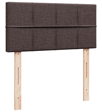 Boxspringbett mit Matratze Dunkelbraun 90x200 cm Stoff
