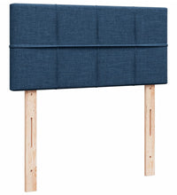 Boxspringbett mit Matratze Blau 100x200 cm Stoff