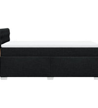 Boxspringbett mit Matratze Schwarz 100x200 cm Stoff