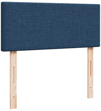 Boxspringbett mit Matratze Blau 120x190 cm Stoff