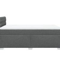 Boxspringbett mit Matratze Dunkelgrau 120x190 cm Stoff